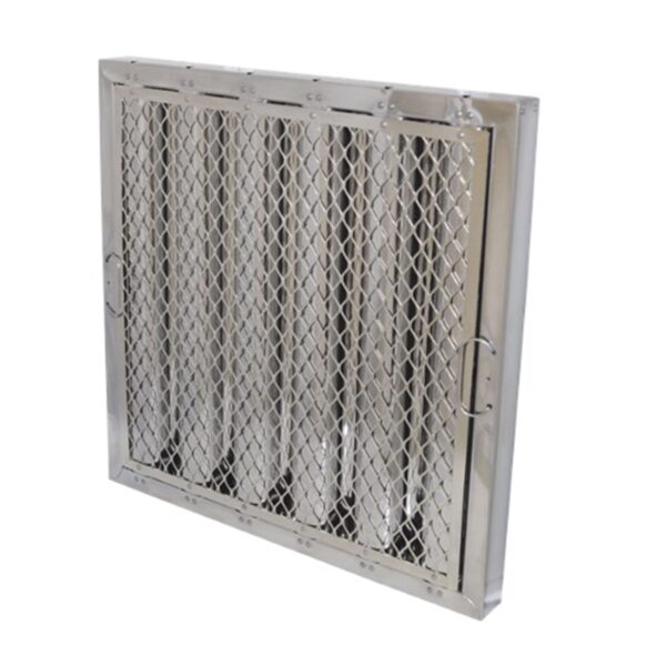 20"H X 10"W Stainless Steel Baffle Grease Filter with Spark Arrestor                            Brand:Flame Gard